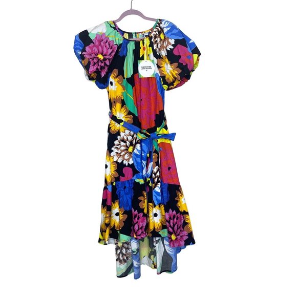 NWT Christopher John Rogers x Target Floral Puff Sleeve Dress High Low Large - Picture 15 of 15